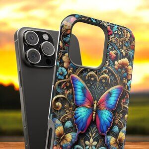 Vibrant Butterfly Phone Case - Multicolor